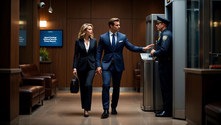 Airport Concierge Enhanced Security and Privacy Measures
