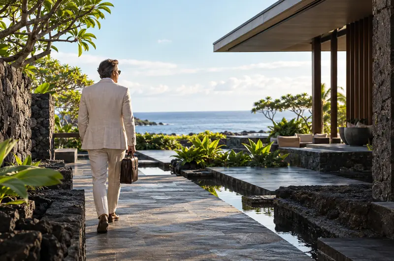Executive-Arrival-at-a-Kona-Coastal-Resort Executive-Arrival-at-a-Kona-Coastal-Resort