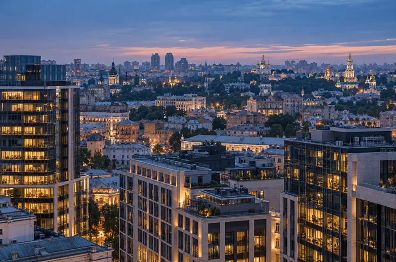 Kyiv-Business-District-At-Blue-Hour Kyiv-Business-District-At-Blue-Hour