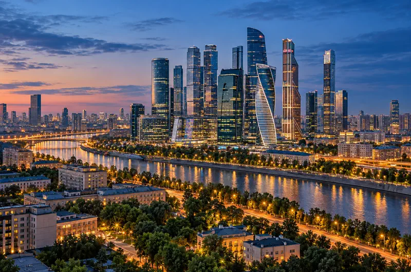 Moscow-Business-District-Blue-Hour Moscow-Business-District-Blue-Hour
