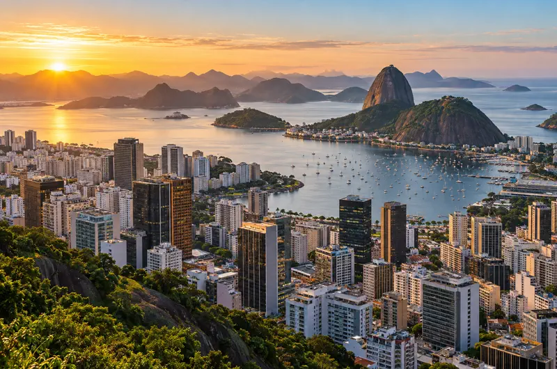 Rio-De-Janeiro-Business-Cityscape-At-Sunrise Rio-De-Janeiro-Business-Cityscape-At-Sunrise